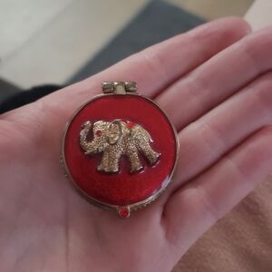 Red Elephant Pendant